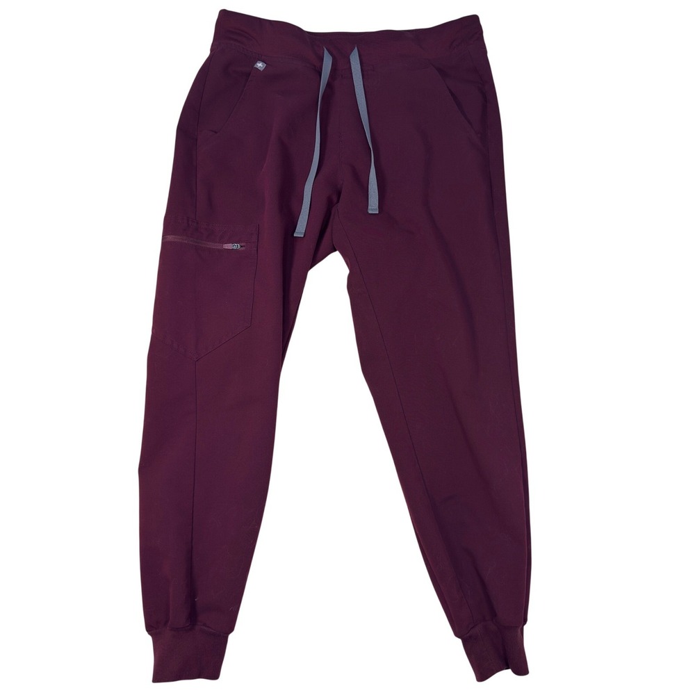 FIGS Scrub Joggers Women's S/P Technical Collection Zamora Burgundy Wine